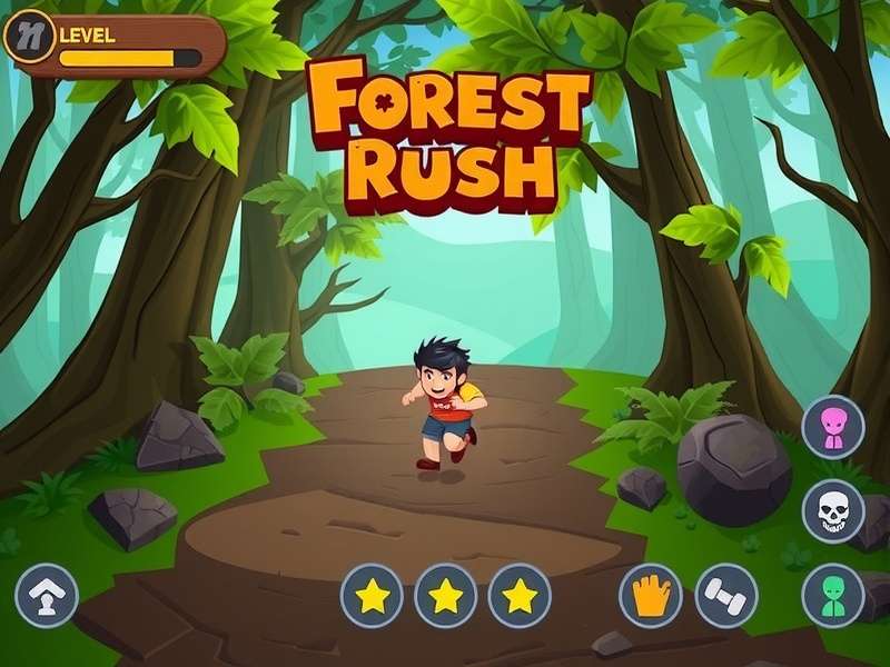 Bheem Forest Rush character selection and customization screen
