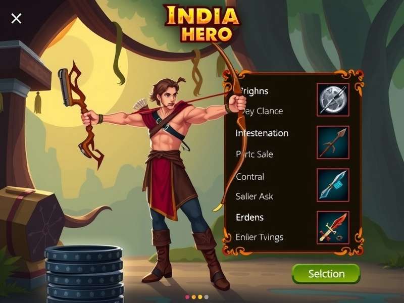 India Bow Hero character selection screen
