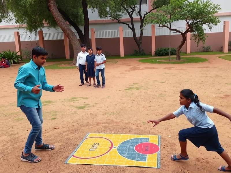 Diagram showing Galloping Gazelle game field layout and zones
