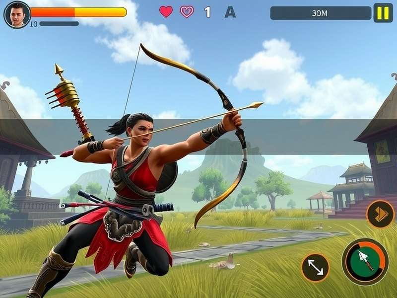 Arjuna S Archery Warrior gameplay screenshot showing archery combat