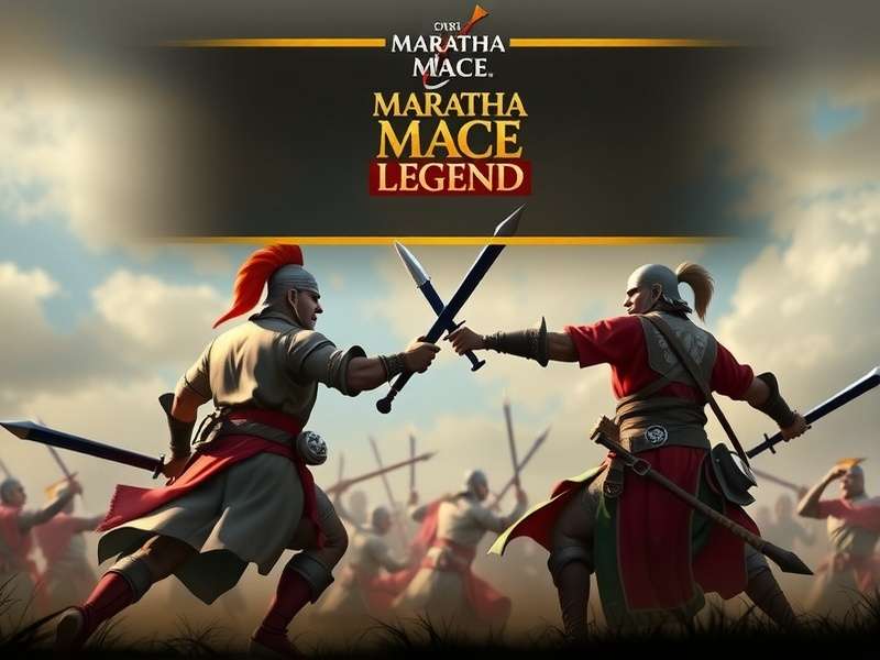 Maratha Mace Legend gameplay screenshot showing warrior combat