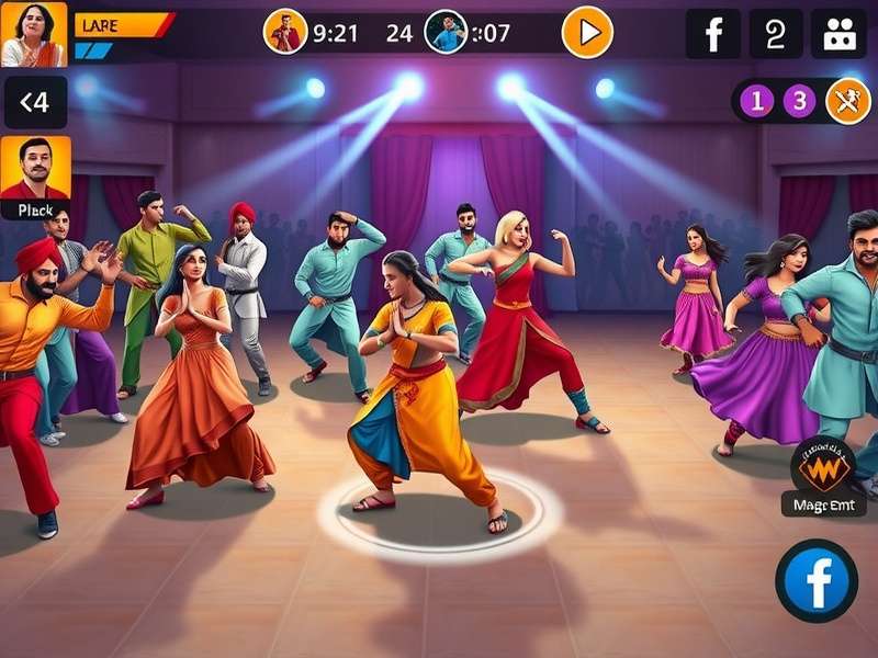 Dhol Dance Storm community event with players dancing