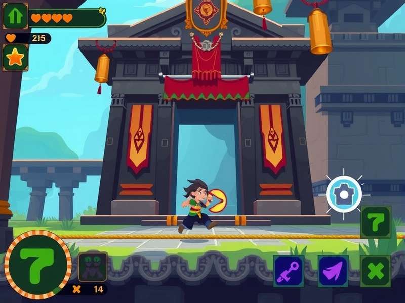 Temple Magic Dash character customization options and power-ups