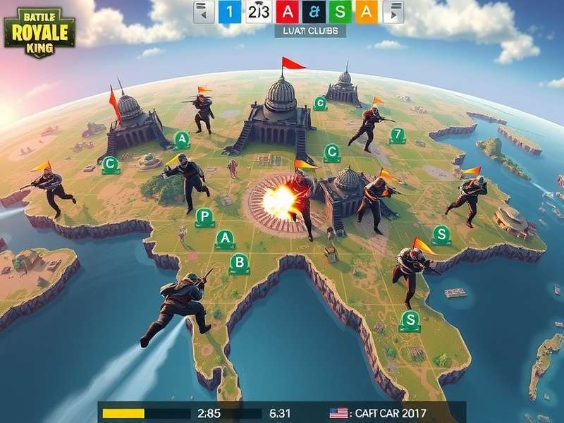 Indian Battle Royale King gameplay screenshot showing combat on an Indian-inspired map