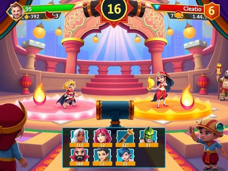 Diwali Brawl Fest festival decoration and themed arena