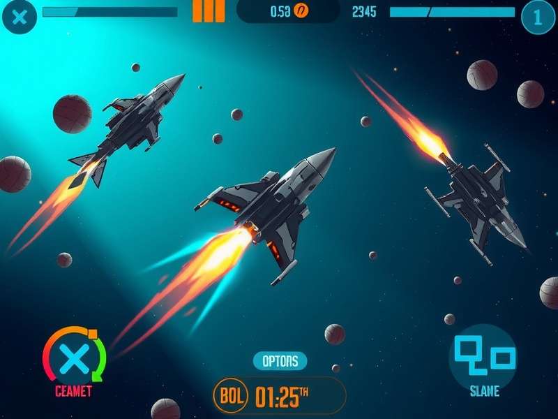 Space Stormers spaceship customization interface