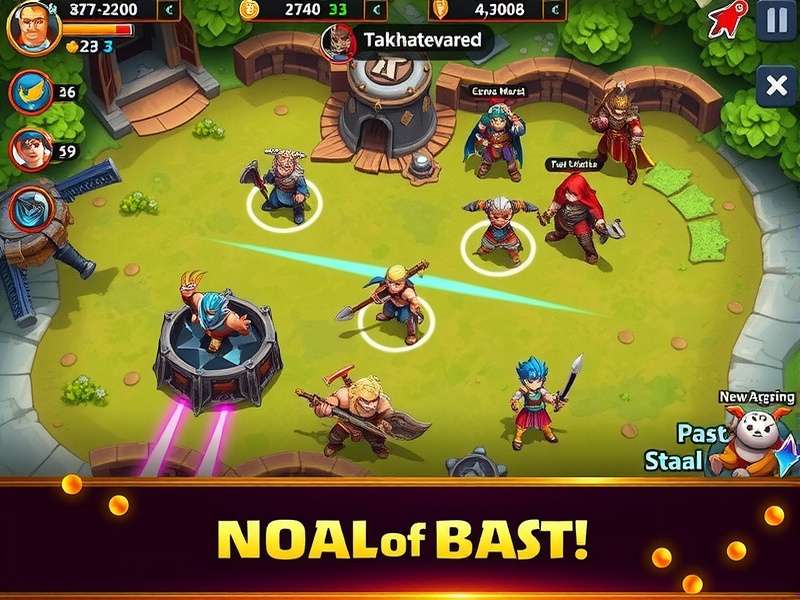 Clash Warrior Legends gameplay screenshot showing warriors in battle