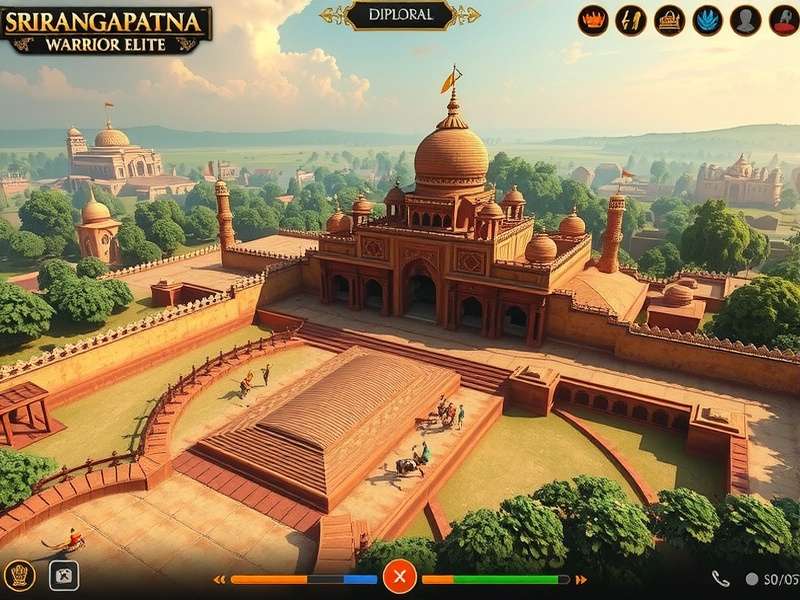 Srirangapatna Warrior Elite gameplay screenshot showing historical battle