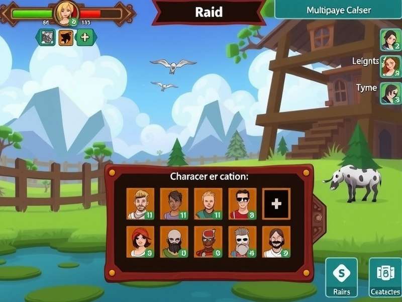 Grand Fennel Adventure Quest gameplay screenshot showing character exploration