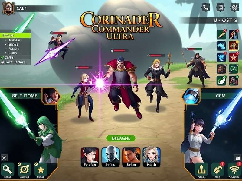 Coriander Commander Ultra gameplay screenshot showing strategic battle