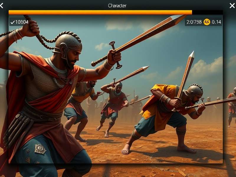 Maratha Mace Legend character selection screen