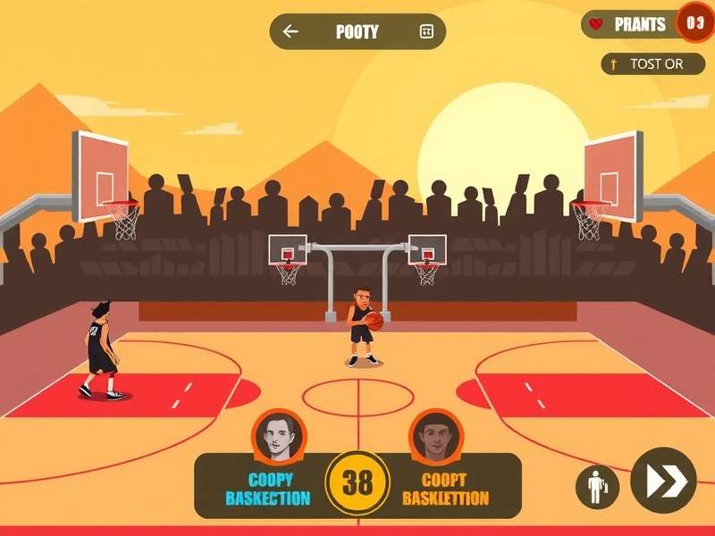 Hoops Havoc Hero gameplay screenshot showing basketball action