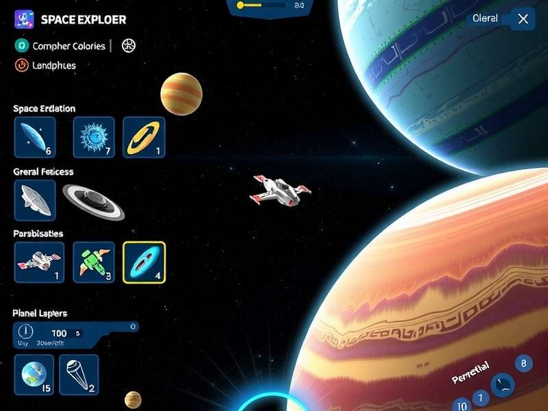 Cosmic Dash Explorer diverse planetary landscapes