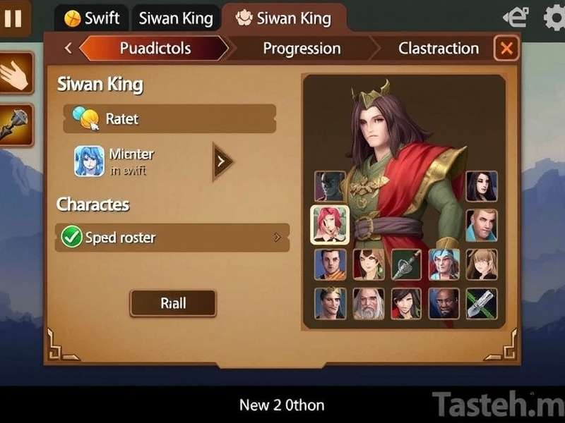 Swift Siwan King character progression screen