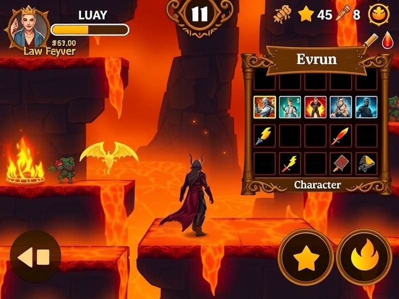 Inferno King Lava Legend character customization screen