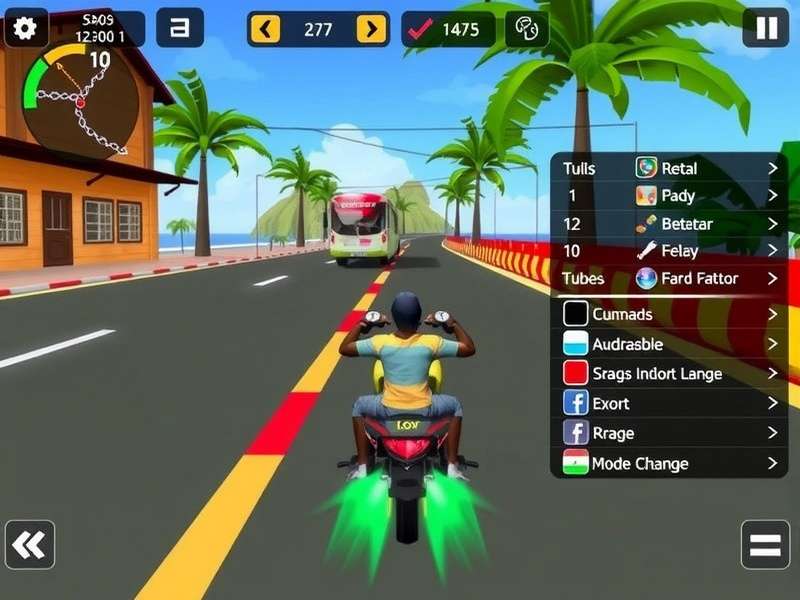 Coastal racing route in Dash In Goa