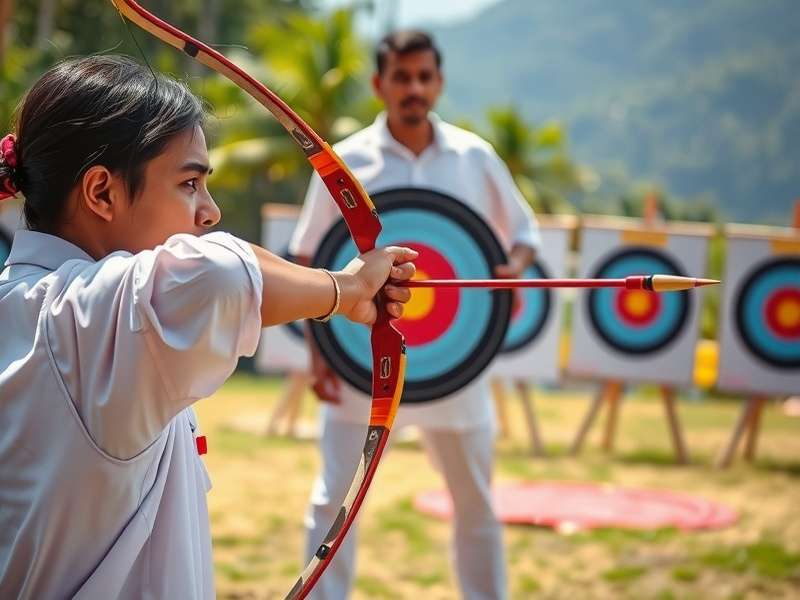 Goa Archery Ace proper shooting form demonstration