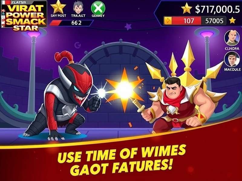 Virat Power Smack Star Game Interface