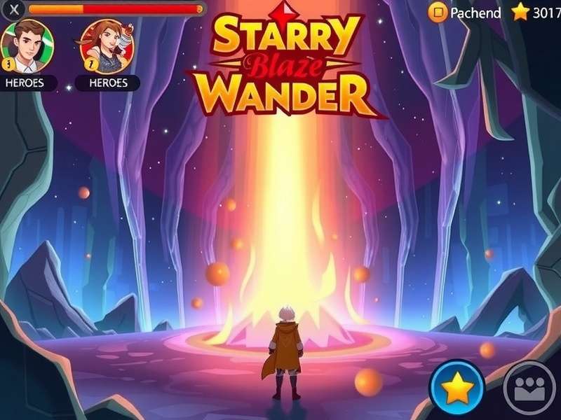 Starry Blaze Wander story moment showing dramatic cinematic