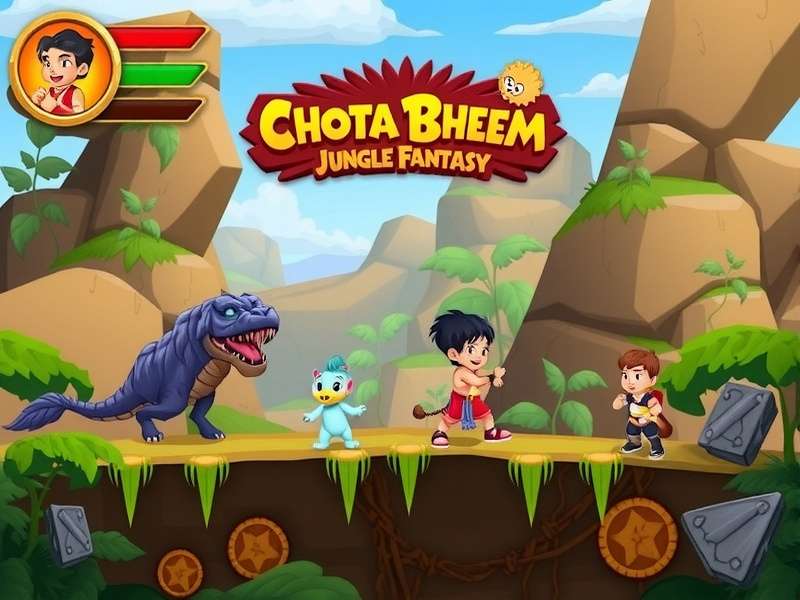 Chhota Bheem Jungle Fantasy combat scene