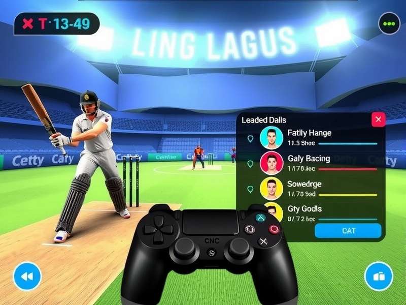 Cricket Clash Grandmasters gameplay screenshot showing batting interface