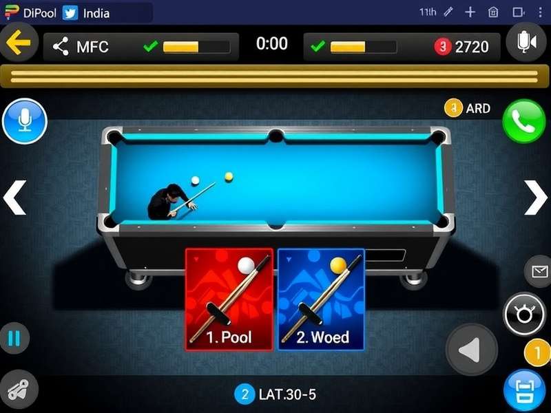Pro Pool India Game Interface