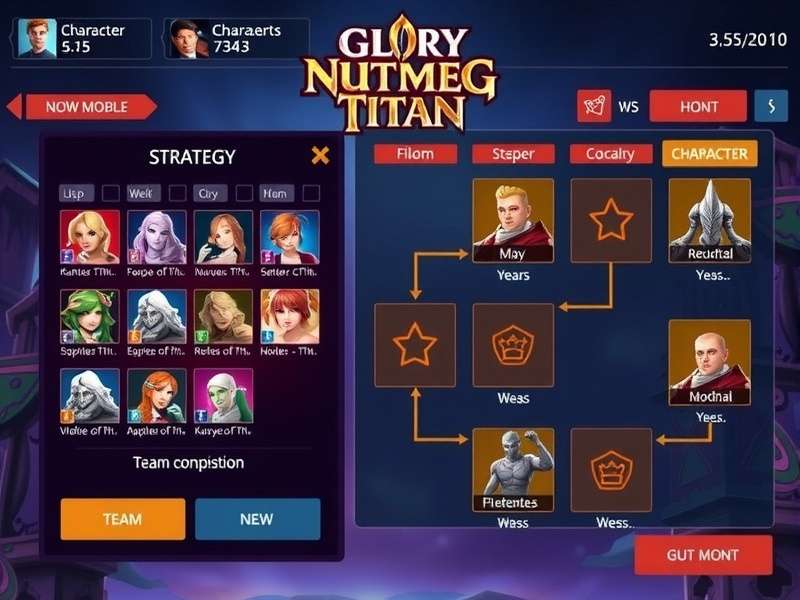 Glory Nutmeg Titan character selection screen