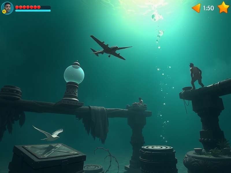 Aquatic Adventure Ganges gameplay screenshot showing underwater environment