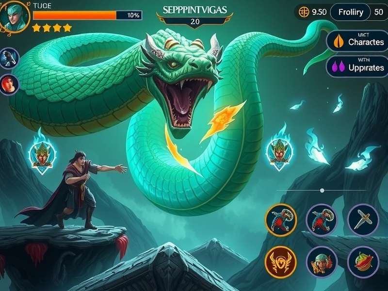 Divine Naga Battle character selection screen