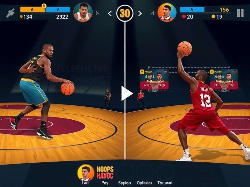 Hoops Havoc Hero strategy diagram showing offensive formations