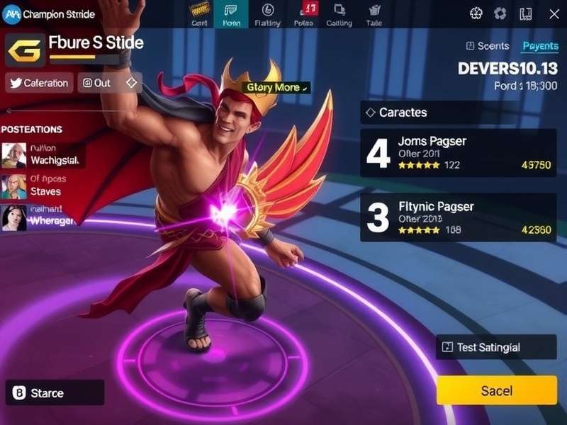 Champion S Stride gameplay screenshot showing character combat