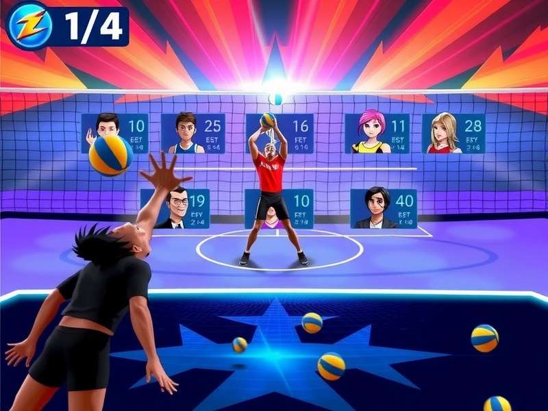 Volley Hero Slayer Supreme tournament mode interface