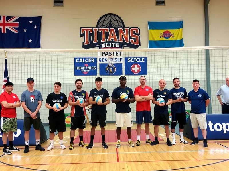 Team captains of Titans Handball Elite franchises