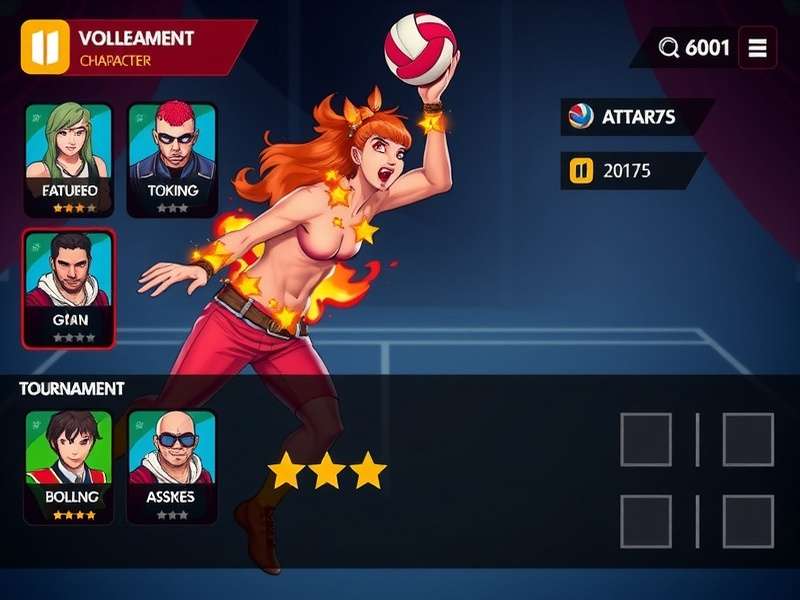 Volley Hero Slayer Supreme character selection screen showing diverse heroes