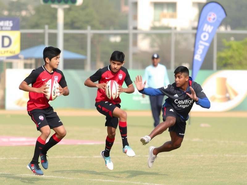 Rugby skills training at Rugby Prodigies Chandigarh