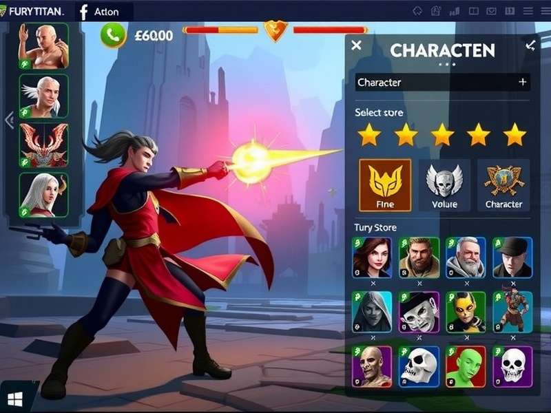 Fury Titan Supreme in-game store and economy interface