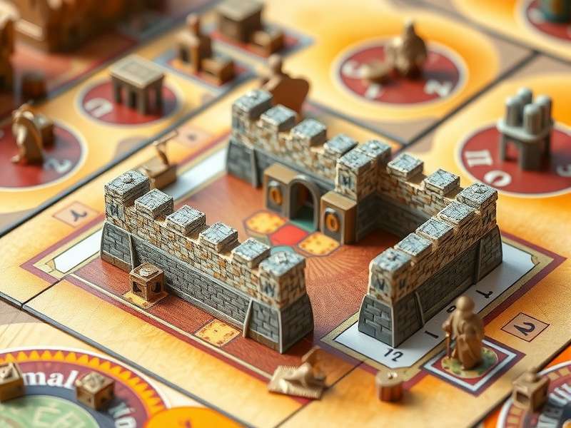 Herculean Walls game in progress showing wall construction