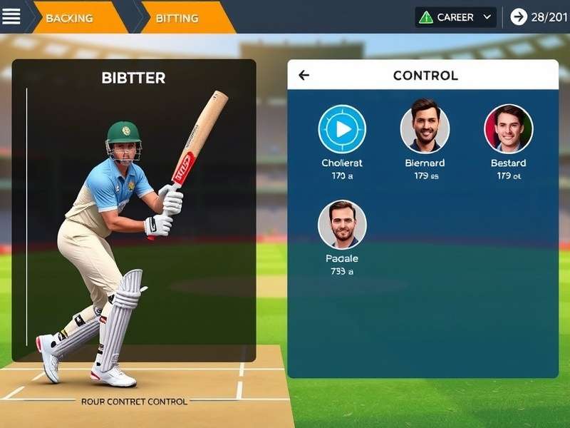 Cricket Gurus India career mode progression screen