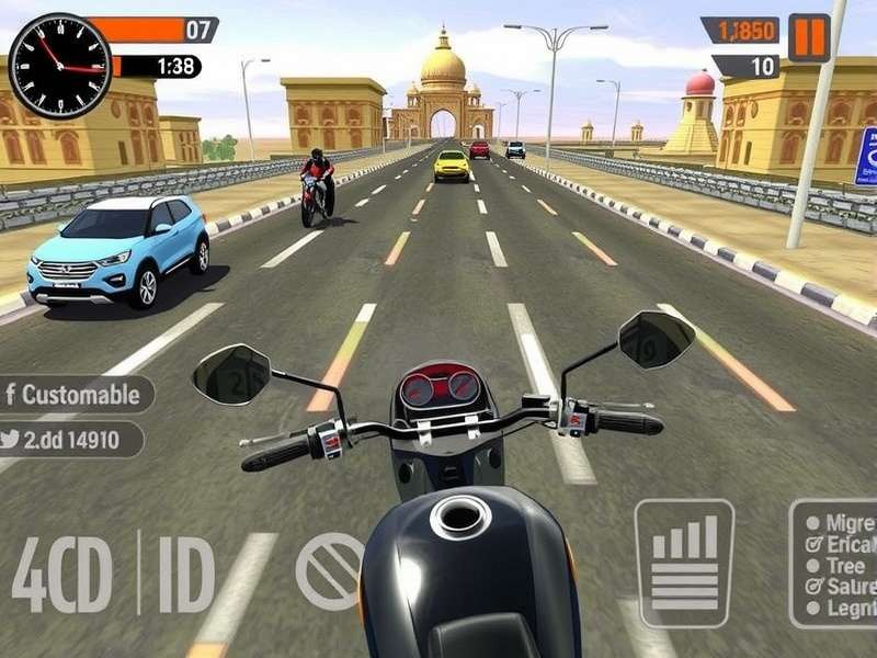 Rapid Race India gameplay screenshot showing Indian city environment