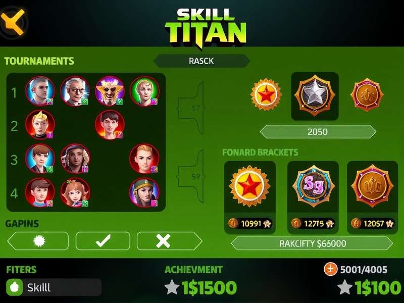 Fiesta Skill Titan gameplay interface showing multiple game options