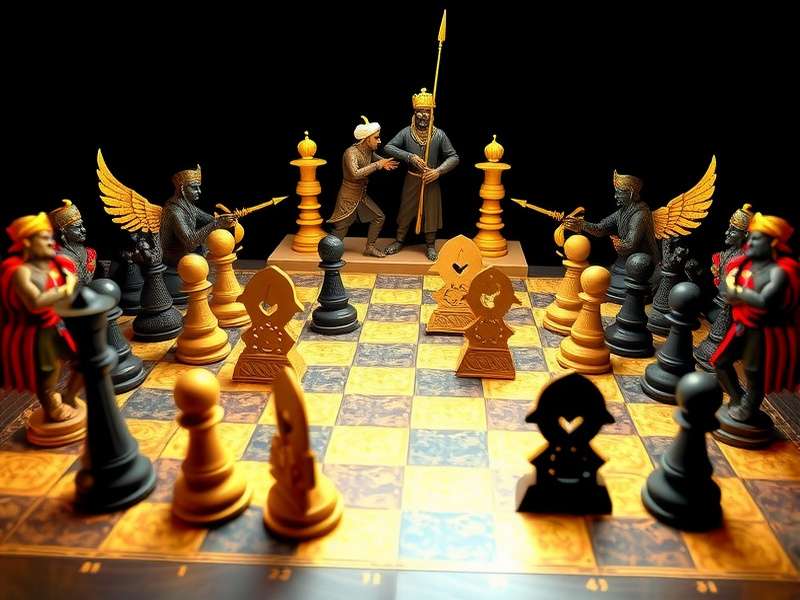 Advanced strategies and tactics for Supreme Sikh Chess Gladiator showing piece positioning