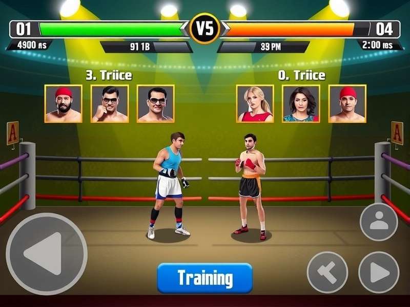 Boxing Legend India gameplay screenshot showing character selection