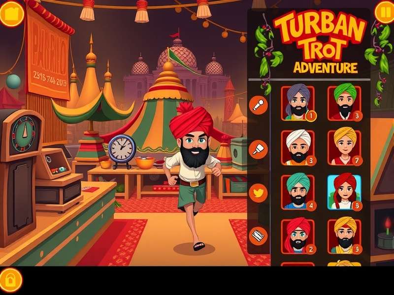 Turban Trot Adventure development team working on game design