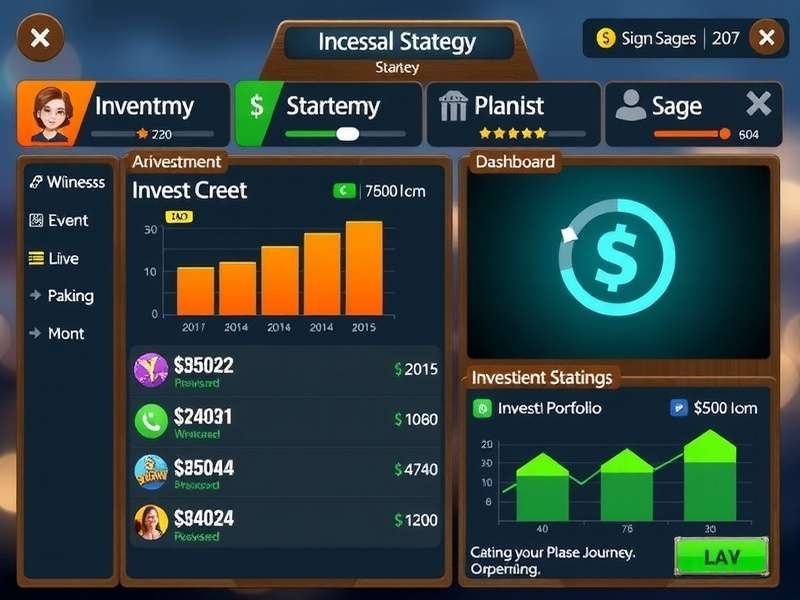Income Journey Master strategy dashboard showing investment portfolio
