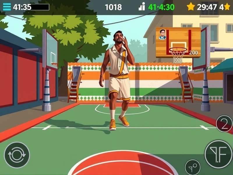 Desi Dribble Dunk character customization options showing Indian attire