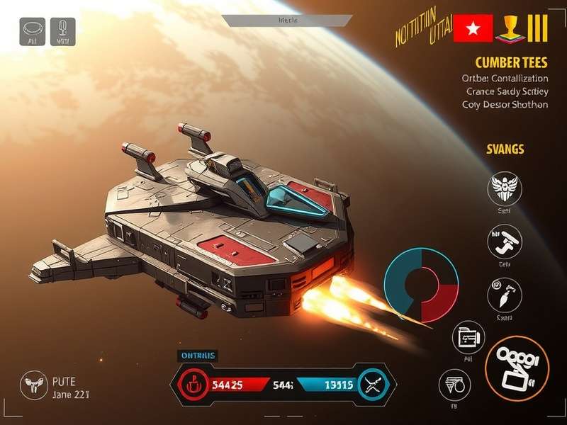 Orbital Outlaw spaceship in combat scenario