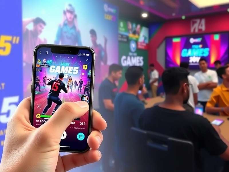 Game5 mobile gaming interface showing vibrant colors and intuitive design