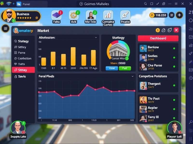Bhopal Business Battlers gameplay interface showing business management dashboard