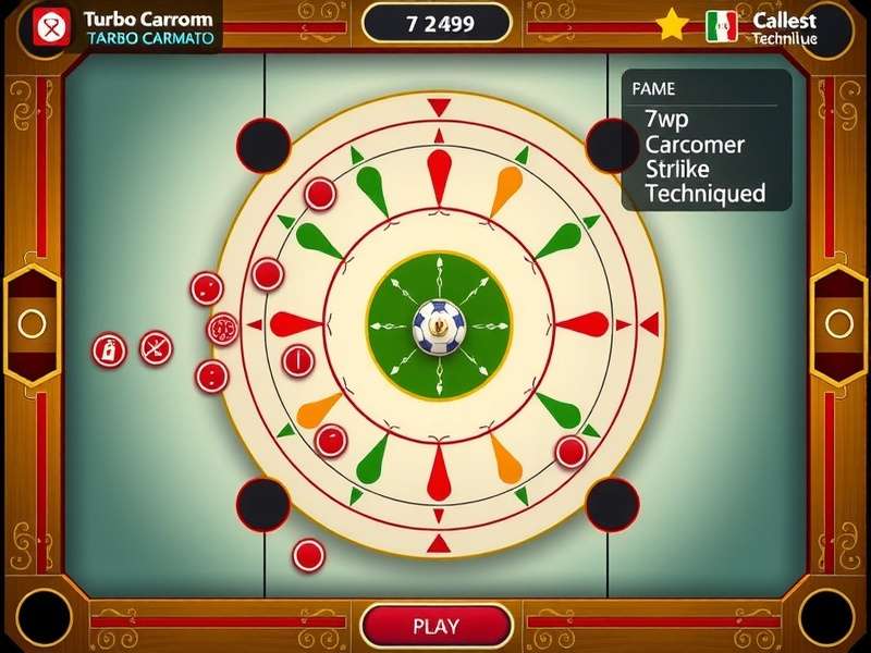 Advanced carrom strike techniques demonstration in Turbo Carrom Maestro