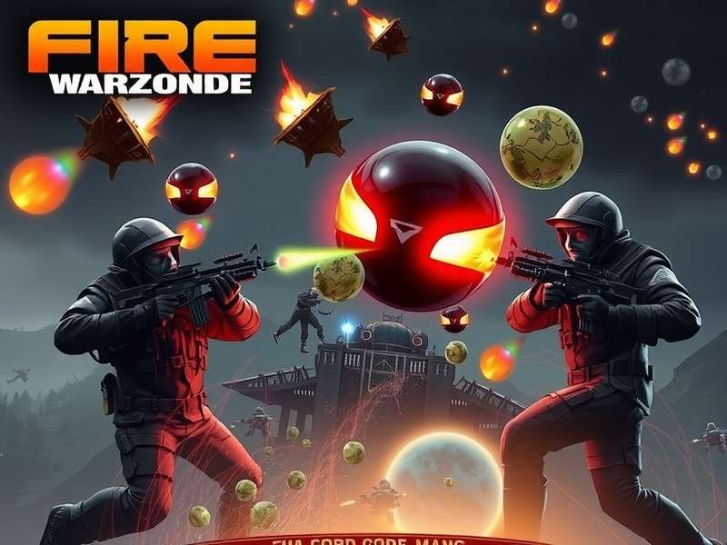 Fire Warzone Commander gameplay screenshot showing intense battle action